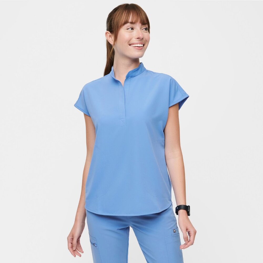 FIGS Ceil Blue Rafaela Oversized Scrub Top